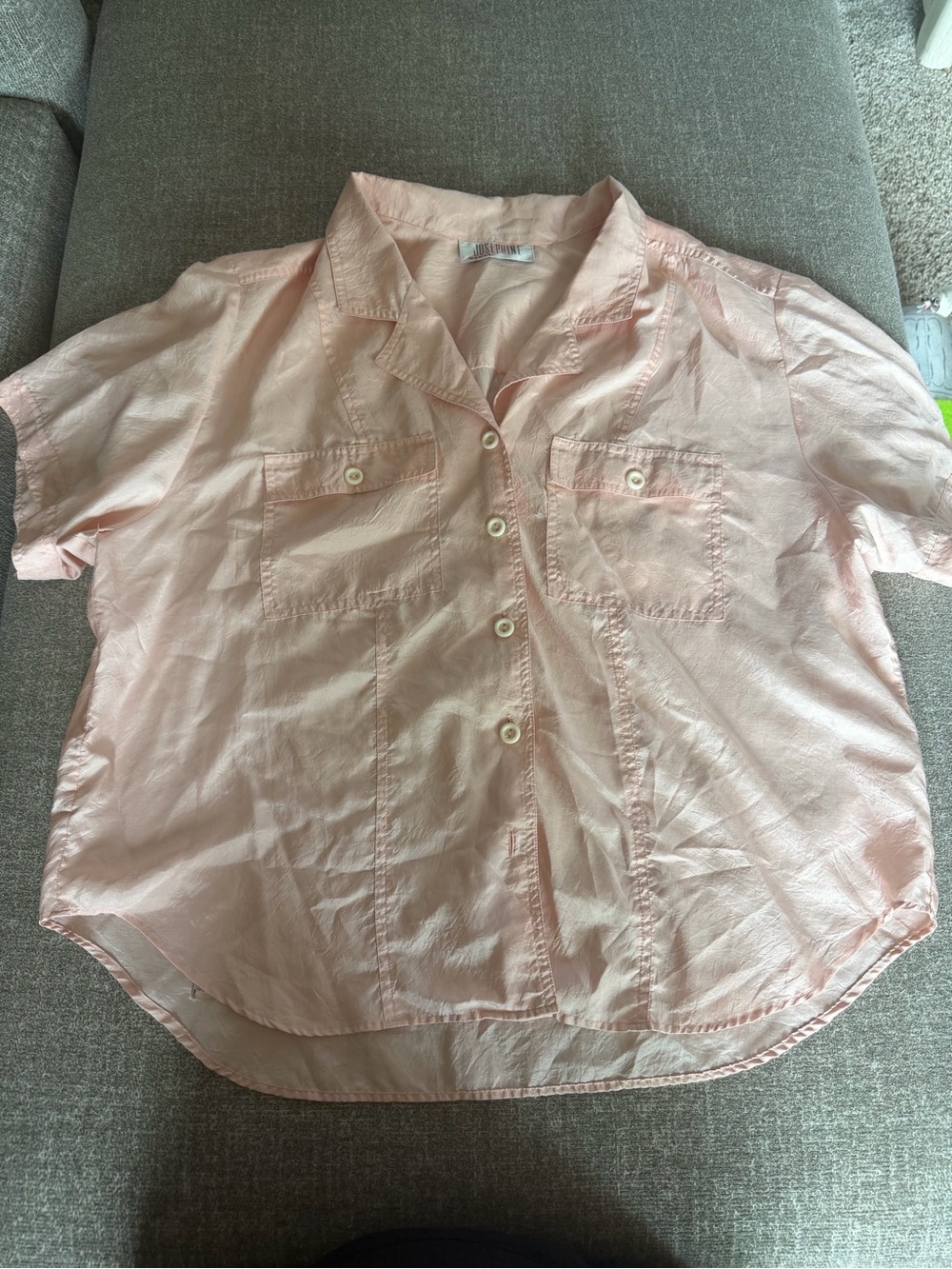 Vintage Josephine Shiny Pink Shirt